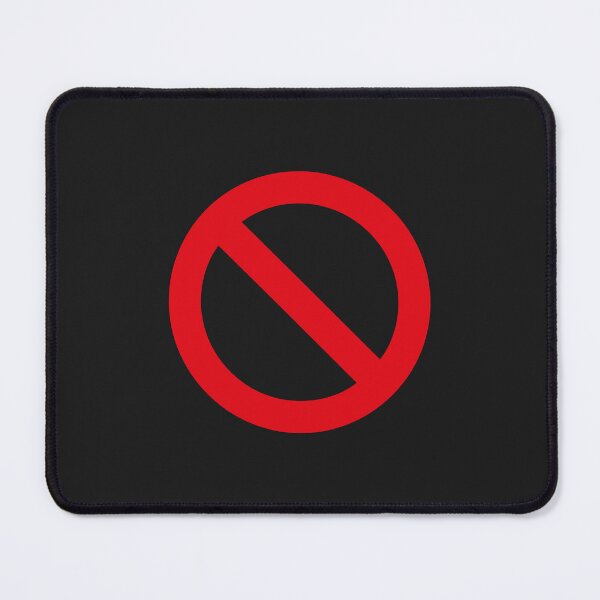 Item preview, No Symbol Prohibition Sign Prohibited In Red Essential designed and sold by olgacadb.
