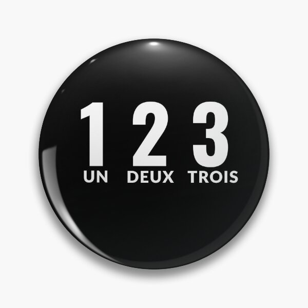 Aperçu de l'œuvre Un deux trois nombres français créée et vendue par Voici.