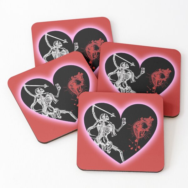 Item preview, Glowing Pink Heart Blackbeard Pirate Flag Reimagined Black & Red designed and sold by Freihalt.