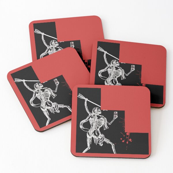 Item preview, Steps Blackbeard Pirate Flag Reimagined Black & Red designed and sold by Freihalt.