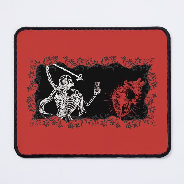 Item preview, Vintage Flora Blackbeard Pirate Flag Reimagined Black & Red designed and sold by Freihalt.