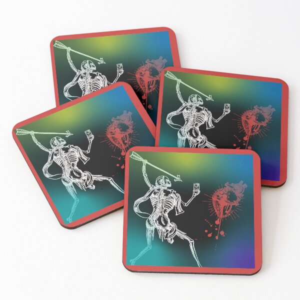 Item preview, Aurora Borealis Blackbeard Pirate Flag Reimagined Black & Red designed and sold by Freihalt.