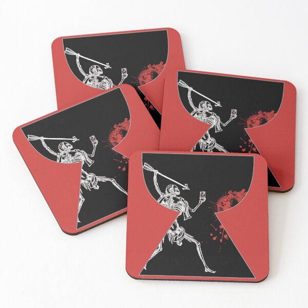 Item preview, Chalice Blackbeard Pirate Flag Reimagined Black & Red designed and sold by Freihalt.