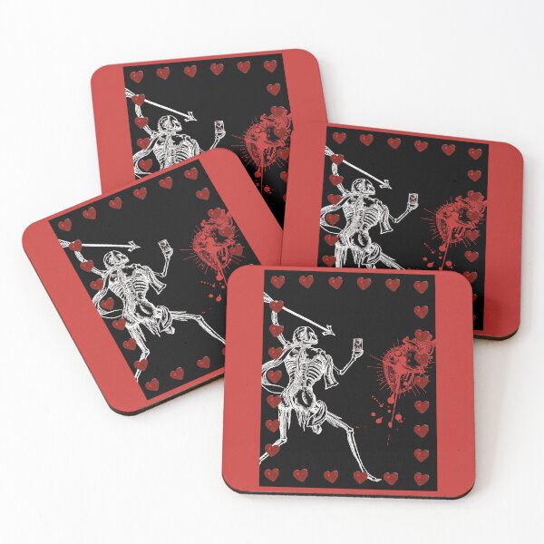 Item preview, Hearts Blackbeard Pirate Flag Reimagined Black & Red designed and sold by Freihalt.