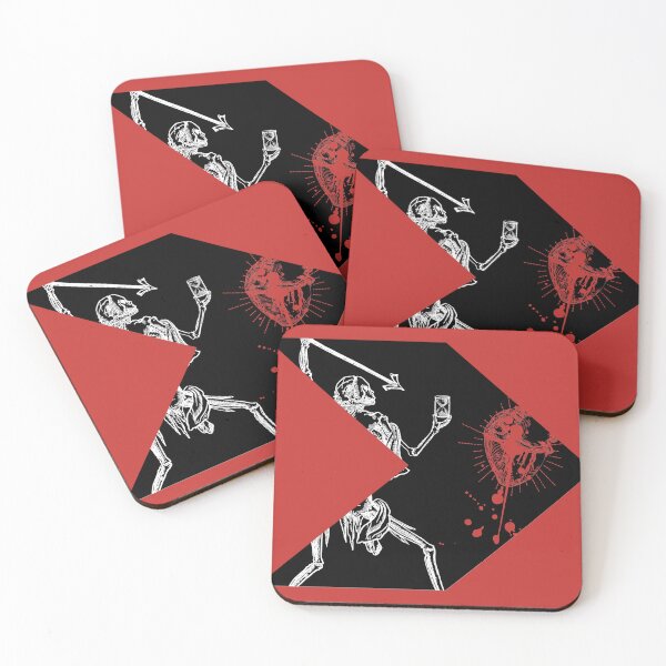 Item preview, Arrow Blackbeard Pirate Flag Reimagined Black & Red designed and sold by Freihalt.