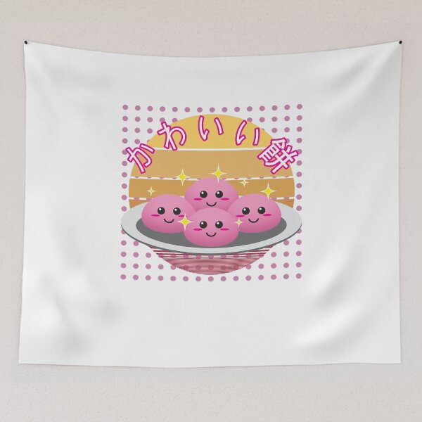 Item preview, Women Men Mochi With Japanese Kanji Text Saying Kawaii Mochi Design Retro Vintage designed and sold by TrinhThuy267.