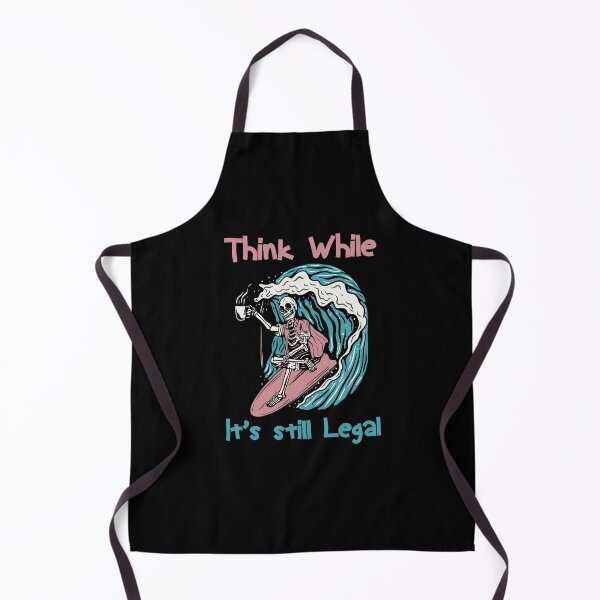 Item preview, Think While It's Still Legal - Skeleton drinking coffee designed and sold by Yonshop.