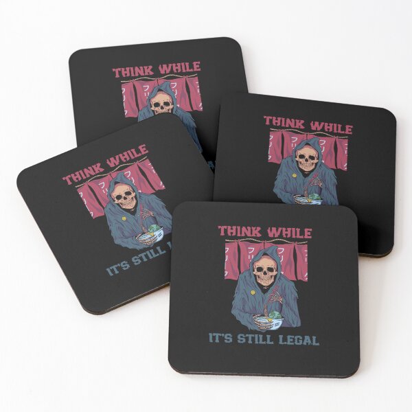Item preview, Think While It's Still Legal - Skeleton eat ramen designed and sold by Yonshop.