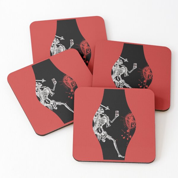 Item preview, Vase Blackbeard Pirate Flag Reimagined Black & Red designed and sold by Freihalt.