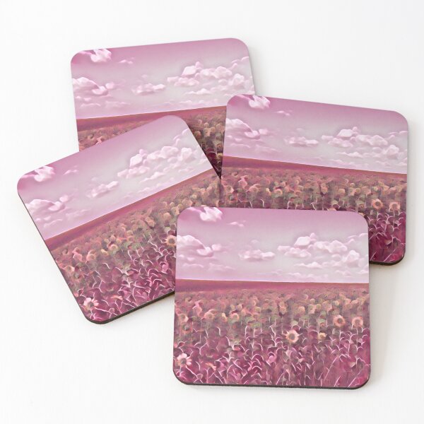 Item preview, Pink Sunflower Field designed and sold by GasconyPassion.