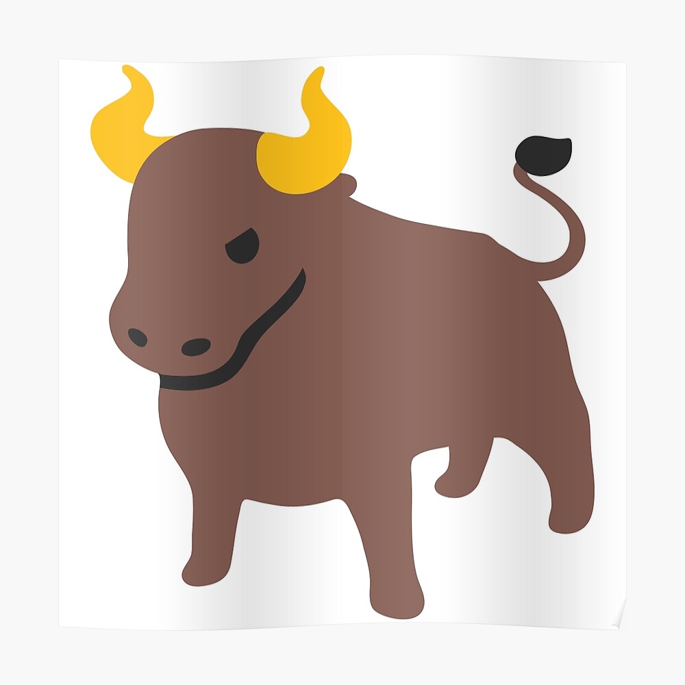 Póster «Bull emoji» de totesemotes Redbubble