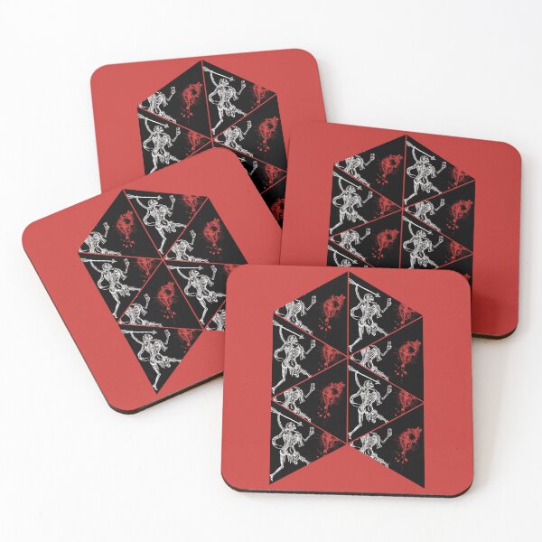 Item preview, Arrow Structure Blackbeard Pirate Flag Reimagined Black & Red designed and sold by Freihalt.