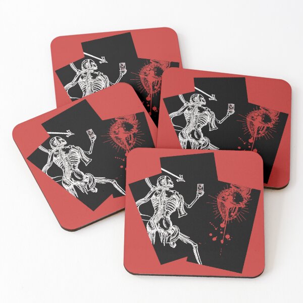 Item preview, Cards Blackbeard Pirate Flag Reimagined Black & Red designed and sold by Freihalt.