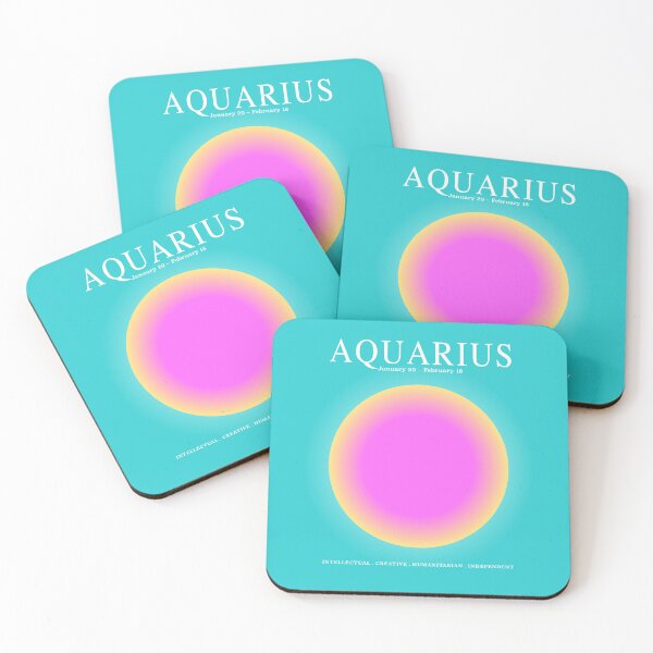 Item preview, Aquarius - Astrology Zodiac Aura Gradient designed and sold by good-energy.