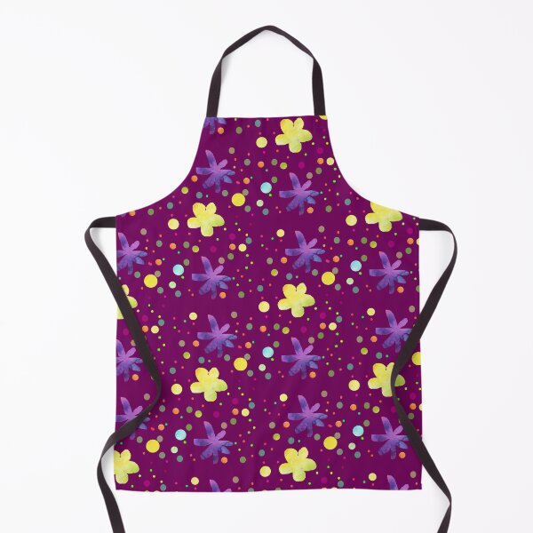 Item preview, Flowers and dots on violet background designed and sold by lausn.