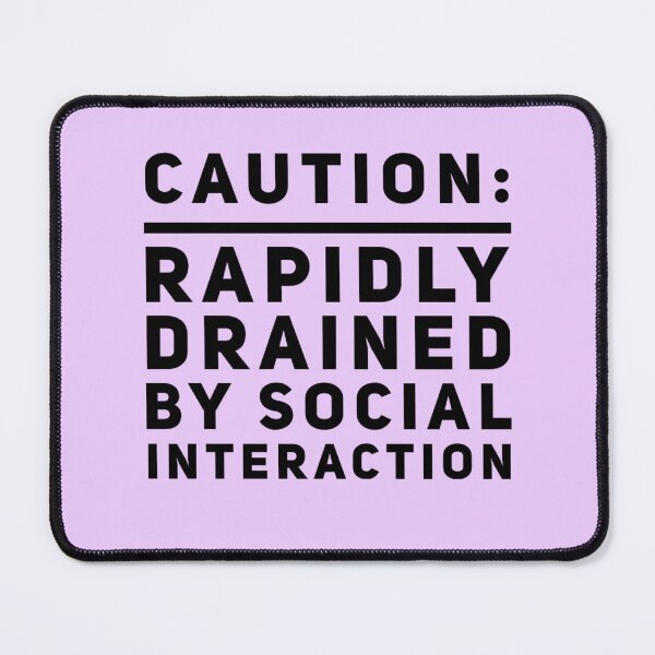 Item preview, Funny Introvert Warning designed and sold by champagnemoment.