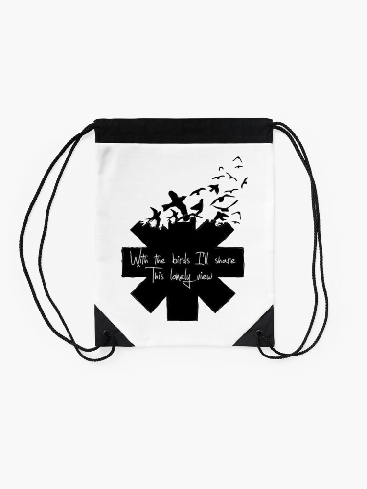 Disover Red Hot Chili Peppers, the birds Drawstring Bag