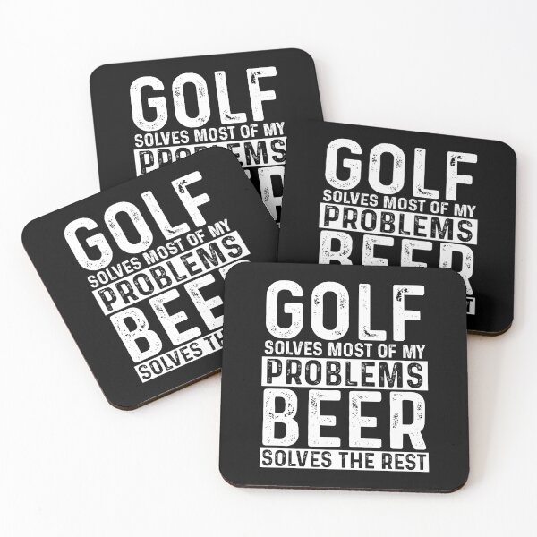 Item preview, Golf Solves Most Of My Problems Beer Solves The Rest designed and sold by KrazyKatz.