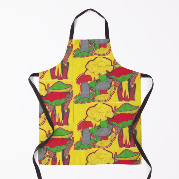 Item preview, Mushrooms on Yellow designed and sold by JaySnellingArt.