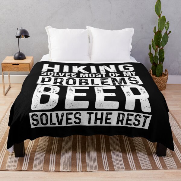 Item preview, Hiking Solves Most Of My Problems Beer Solves The Rest designed and sold by KrazyKatz.