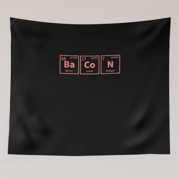 Item preview, Bacon Periodic Table Funny Food Chemistry For A Humor Lover designed and sold by Nessshirts.
