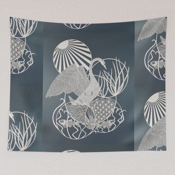 Item preview, swan at river side  designed and sold by ritusdesigns.