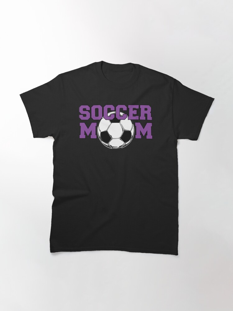 Alternate view of Soccer Mom in Purple Classic T-Shirt