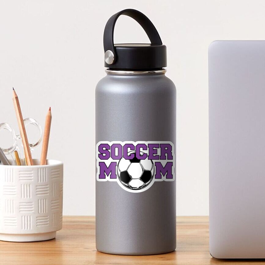 Soccer Mom in Purple Sticker