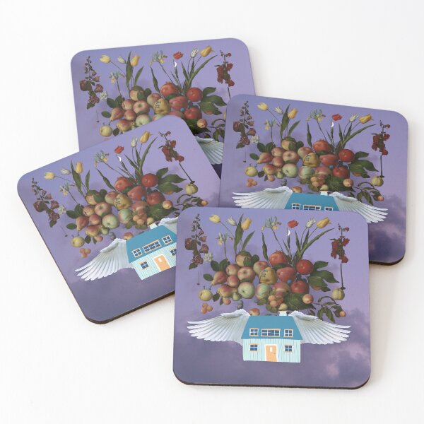 Item preview, Flying Fruit Home 5 | Apples | Pears | Peaches | Funny designed and sold by CosmicStory.