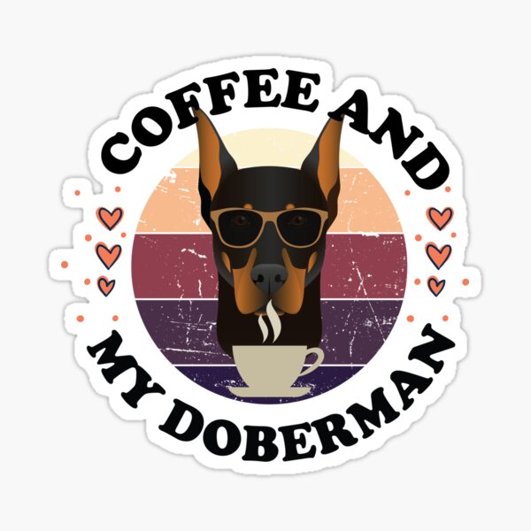 Artikel-Vorschau von Kaffee und Dobermann, Hundeliebhaber, Hundemama, designt und verkauft von CRIGE.