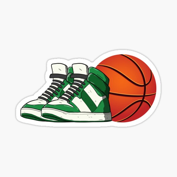 Vista previa del artículo con la obra «Baloncesto y Zapatillas», diseñado y vendido por Basketball5for5.