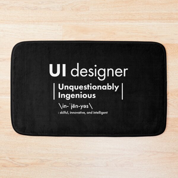 Item preview, UI Designer - Unquestionably Ingenious designed and sold by VicEllisArt.