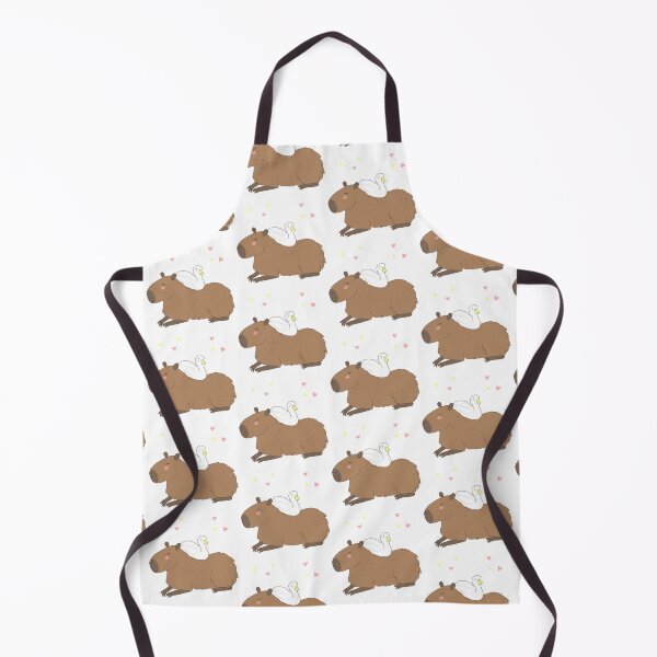 Item preview, cute capybara cartoon with a duck friend - adorable duck and capybara friends designed and sold by Yarafantasyart.