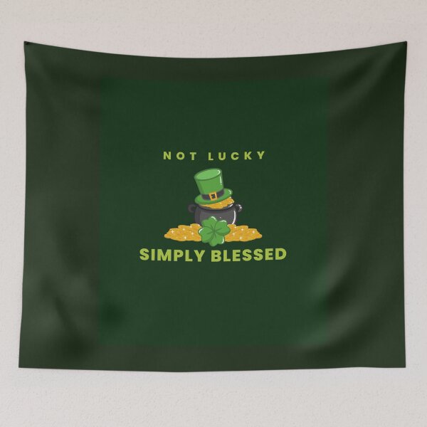 Item preview, Not Lucky Simply Blessed Essential T-Shirt designed and sold by WilkDesign.