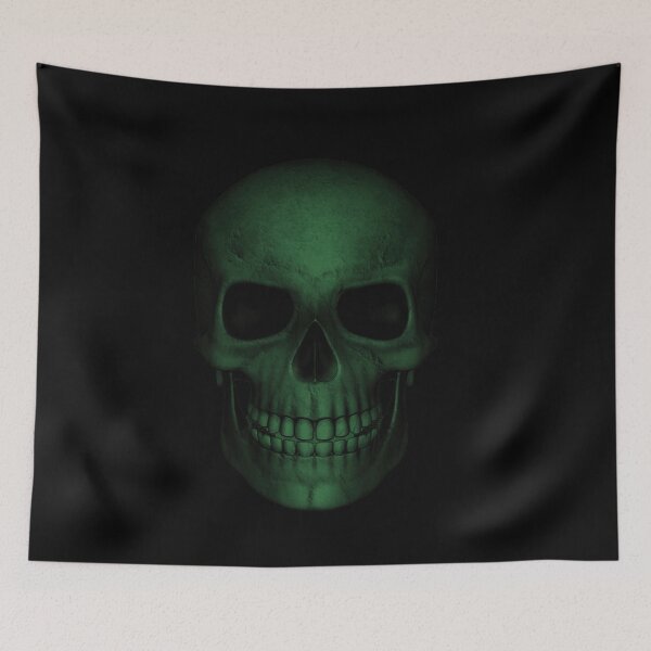 Item preview, Dark skull Green 2 designed and sold by ArteVintage.