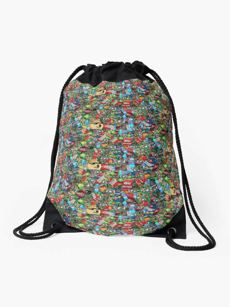 Mlg Pattern Drawstring Bag By Mrvgp Redbubble - nerf m l g memes roblox