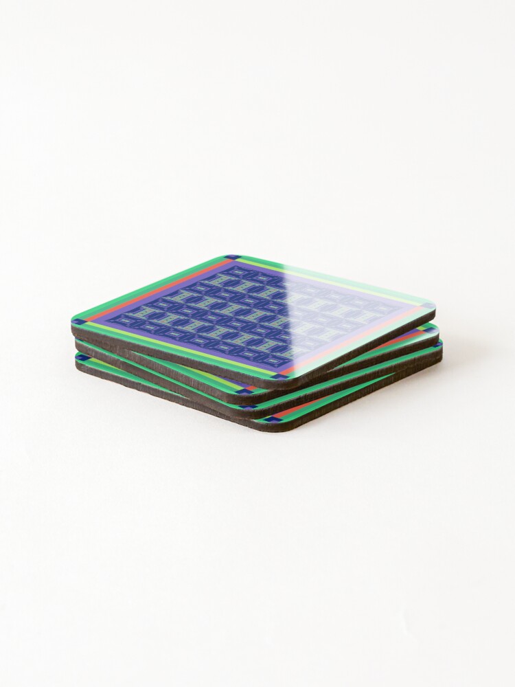 Thumbnail 4 of 5, Coasters (Set of 4), Forcast In Safe Privacy designed and sold by colourfulmagic.
