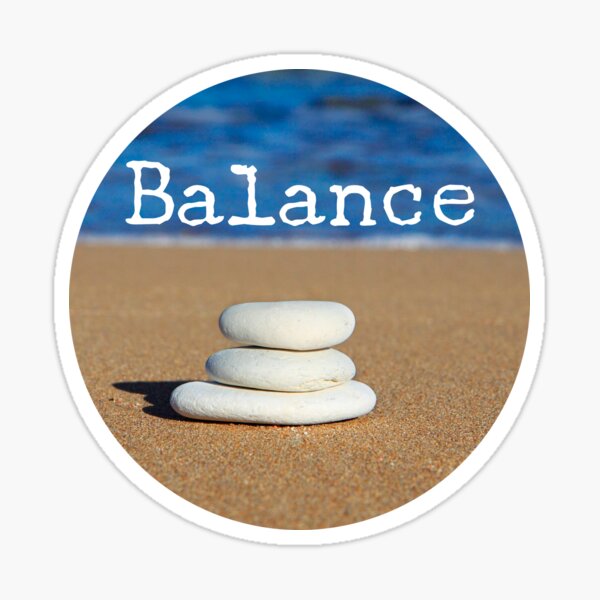 Meditation Quote - Mindful Wall Art Balance Sticker