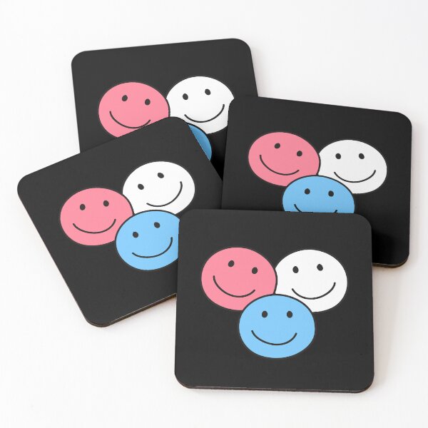 Item preview, Subtle Transgender Pride Flag, Cute Discreet Trans Faces, LGBTQ designed and sold by SweetestPrints.