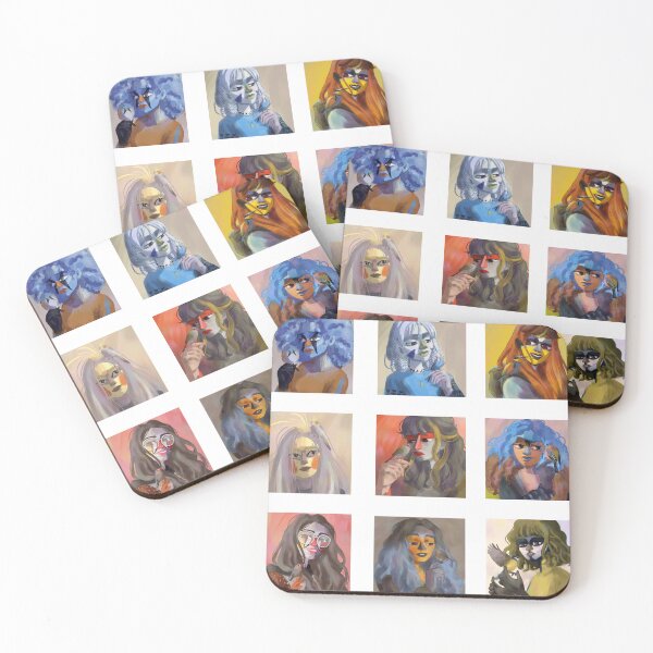 Item preview, 9 bird ladies digital illustrations  designed and sold by Yarafantasyart.