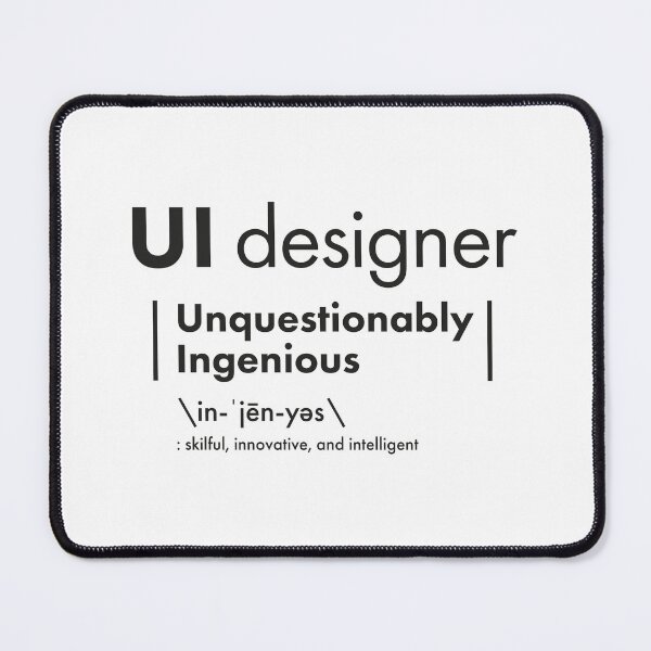 Item preview, UI Designer = Unquestionably Ingenious designed and sold by VicEllisArt.
