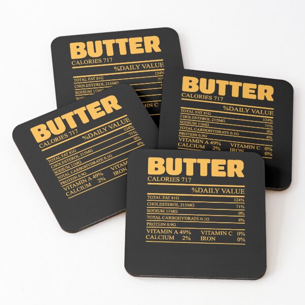Item preview, Butter Nutrition Facts Funny Scientific Food Pun Humor Lover designed and sold by Nessshirts.