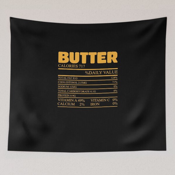 Item preview, Butter Nutrition Facts Funny Scientific Food Pun Humor Lover designed and sold by Nessshirts.