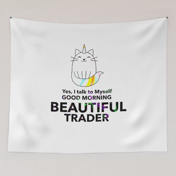 Item preview, Good Morning Beautiful | Traders Gift | Gift for stocks, forex, options, crypto and day traders | Funny Cat | Cat lover trader designed and sold by TradingTeesKids.