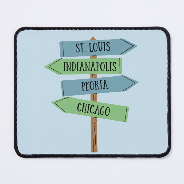 Item preview, Peoria Illinois - Cute Big Cities Sign designed and sold by Krysanthe.