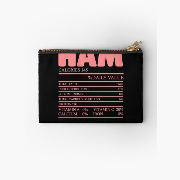 Item preview, Ham Nutrition Facts Funny Scientific Food Pun Humor Lover designed and sold by Nessshirts.