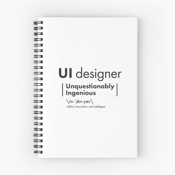 Artikelvorschau, UI Designer = Zweifellos genial entworfen und verkauft von VicEllisArt.
