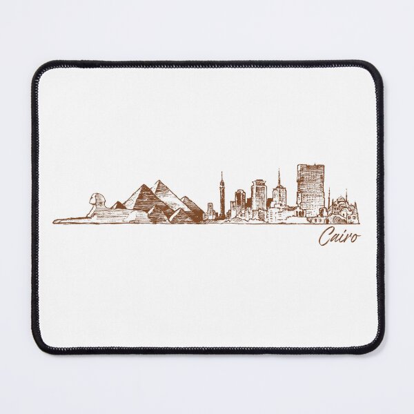 Item preview, Cairo hand drawn skyline designed and sold by chrlalexandru.
