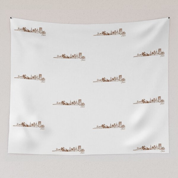 Item preview, Cairo hand drawn skyline designed and sold by chrlalexandru.