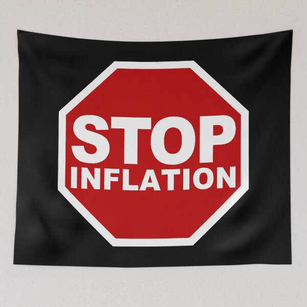 Item preview, Stop Inflation (Huge Inflation Is Coming • Stop Road Sign • Cool Funny Viral Quote) designed and sold by SassyClassyMe.